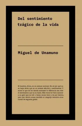 Del Sentimiento Tragico de la Vida