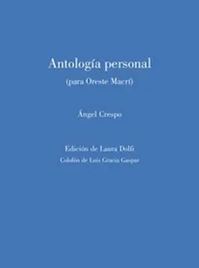 Antologia Personal (Para Oreste Macri)