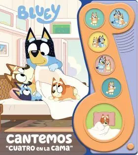 Bluey - Cantemos 'Cuatro en la Cama' - Libro Sonoro - Pi Kids
