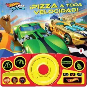 Hot Wheels: Let's Race - ¡Pizza a Toda Velocidad! Libro Sonoro con Volante - Li